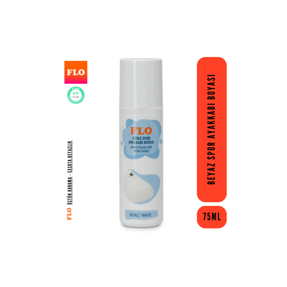Flo Beyaz Ayakkabı Boyası 75 ml / Beyaz Spor Ayakkabı Boyası/ Beyaz Deri Ayakkabı Taban Boya Deterjan ve Temizlik Ürünleri Fiyatı