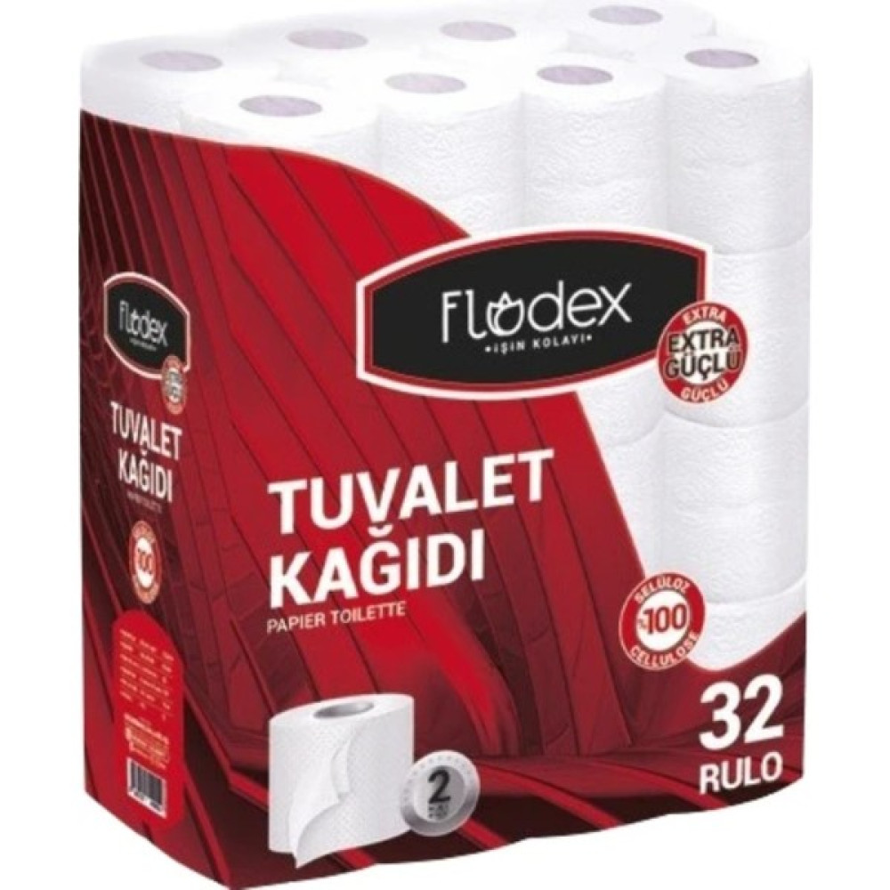 Flodex 32'li Tuvalet Kağıdı. Iki Katlı. - Beyaz Tuvalet Kağıdı Fiyatı