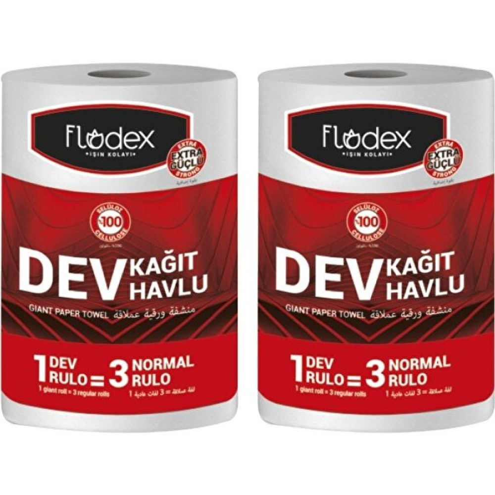 Flodex Dev Kağıt Havlu 2' Li - Beyaz Kağıt Havlu Fiyatı