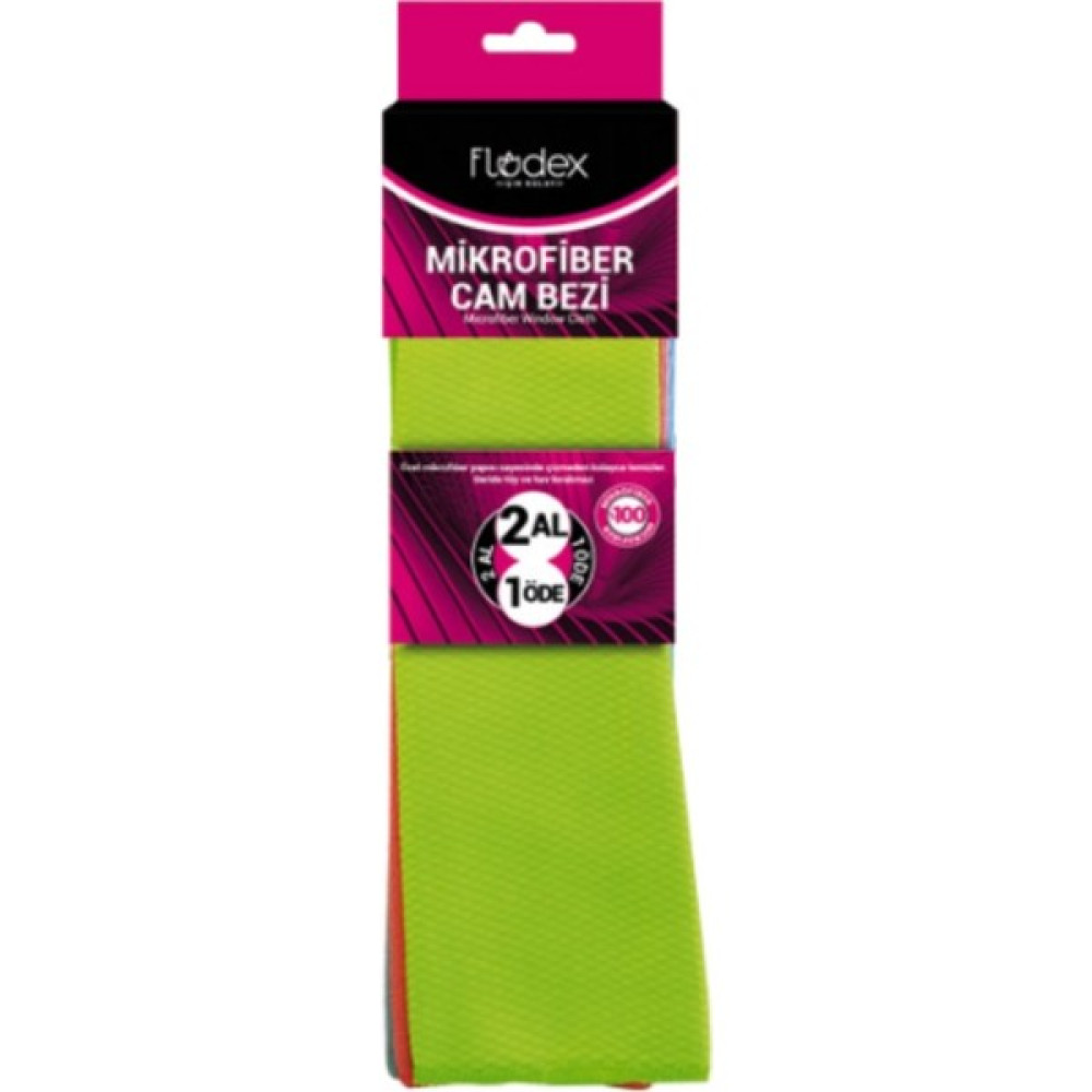 Flodex Microfiber Cam Bezi 2 Al 1 Öde Temizlik Malzemeleri Fiyatı
