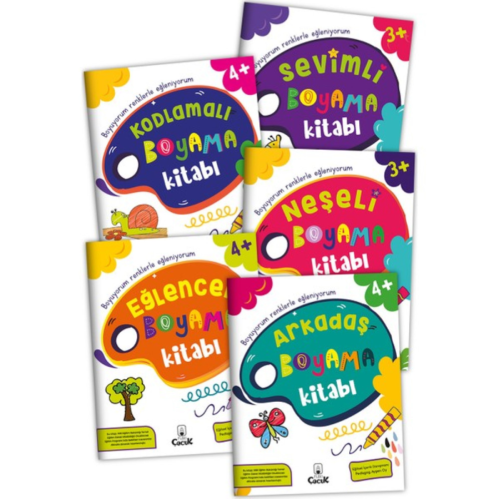 Floki Çocuk 3+ 4+ Yaş Hayal Dünyasını Geliştiren “Boyama Kitabı Serisi” Eğlenceli Okul Öncesi Set 5 Kitap Okul Öncesi Eğitici & Öğretici Kitaplar Fiyatı