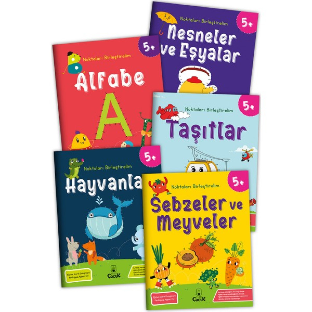 Floki Çocuk 5+ Yaş Eğitici Tanımlama Etkinliği “5 Yaş Noktaları Birleştirelim” Eğlenceli Okul Öncesi Set 5 Kitap Okul Öncesi Eğitici & Öğretici Kitaplar Fiyatı