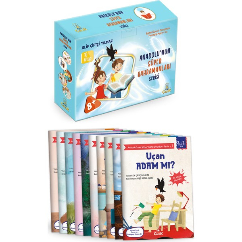 Floki Çocuk 8+ Yaş Dil Bilgisi Destekli 10 Hikâye + Test Kitabı “Anadolu'Nun Süper Kahramanları” 2. 3. Sınıf Set Çocuk Öykü Fiyatı