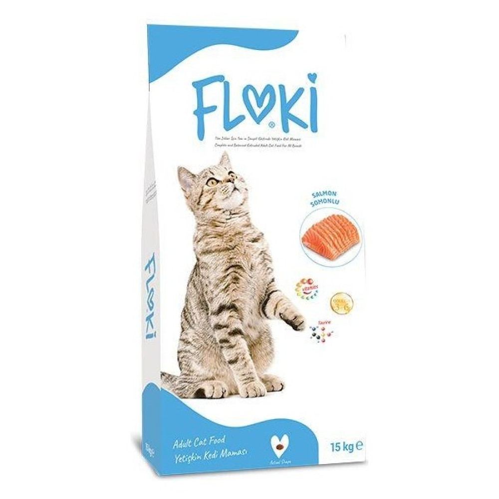 Floki Somonlu Yetişkin Kedi Maması 15 kg Evcil Hayvan Ürünleri Fiyatı