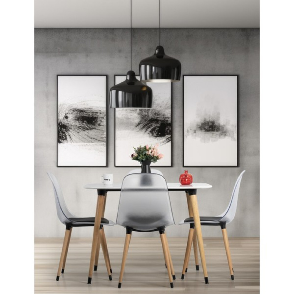 Flora Design Atlas Beyaz Mdf 100X80 / Mutfak Masa Takımı / 4 Kişilik Mutfak Masa Takımı/nuans Masa - Sandalye Seti / Takımı Fiyatı