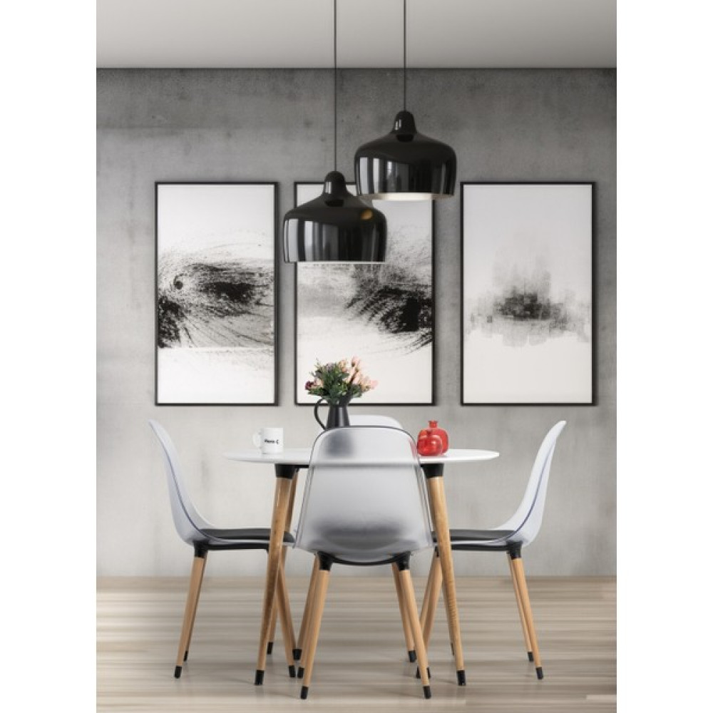 Flora Design Atlas Beyaz Mdf 95CM / Yuvarlak Mutfak Masa Takımı / 4 Kişilik Mutfak Masa Takımı/nuans Masa - Sandalye Seti / Takımı Fiyatı