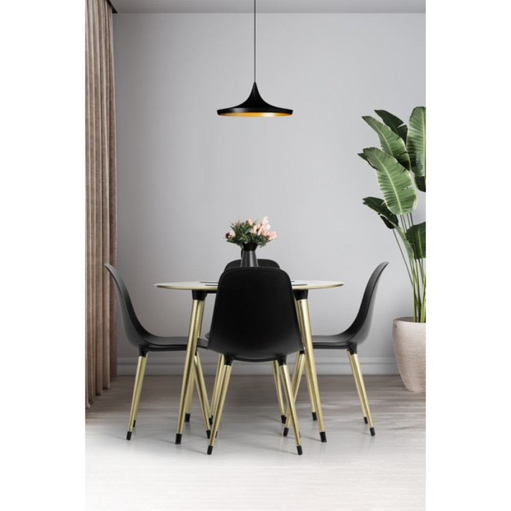 Flora Design Atlas Gold Mdf 95CM / Mutfak Masa Takımı / 4 Kişilik Mutfak Masası Takımı / Mutfak Masa Sandalye Masa - Sandalye Seti / Takımı Fiyatı