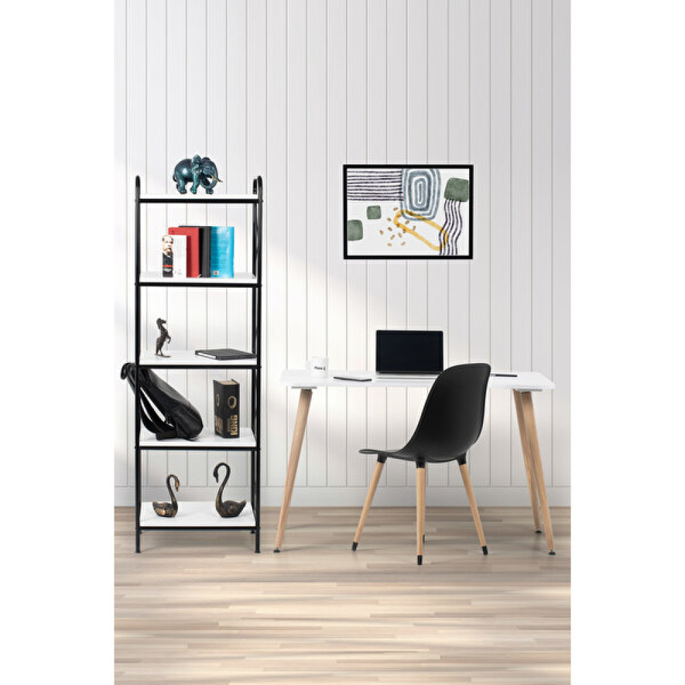 Flora Design Flora Alfa Axen 120 (Beyaz) / Çalışma Masa Takımı / Masa + Çalışma Sandalyesi + Kitaplık - 120x65 - Beyaz Çalışma Masası Fiyatı