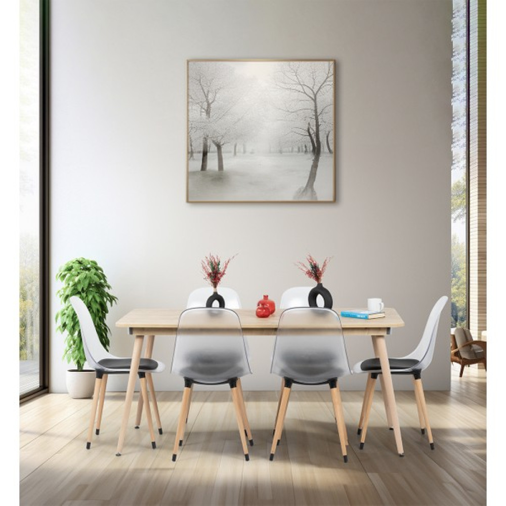 Flora Design Flora Bistro 160X80 Nuans / Mutfak Masa Takımı / 6 Kişilik Mutfak Masası / Masa Sandalye Takımı Masa - Sandalye Seti / Takımı Fiyatı