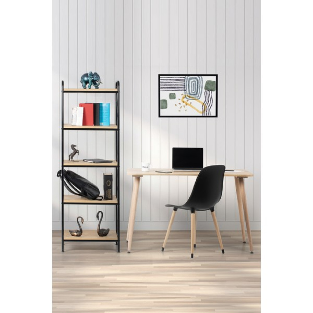Flora Design Flora Max Alfa Axen 120 (Meşe) / Çalışma Masa Takımı / Masa + Çalışma Sandalyesi + Kitaplık - Meşe Şifonyer Fiyatı