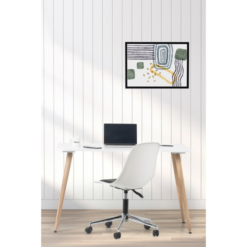 Flora Design Flora MAX120 Ck (Beyaz) / Çalışma Masası Takımı / Bilgisayar Masası + Çalışma Koltuğu - 120x65 - Beyaz Çalışma Masası Fiyatı