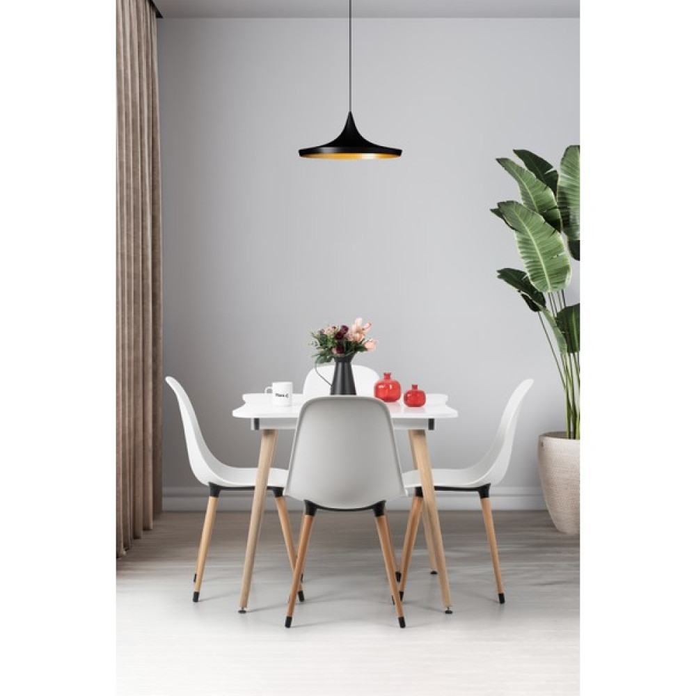 Flora Design Lotus / Mutfak Masa Takımı / 4 Kişilik Mutfak Masası / Baeyaz Masa - Sandalye Seti / Takımı Fiyatı