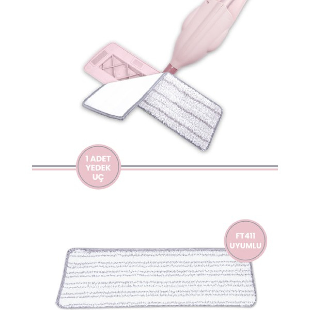 Flora Spreyli Yedek Mikrofiber Mop Bezi Flora FT411 Uyumlu Oto Boyaları Fiyatı