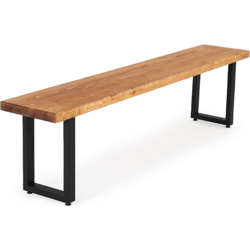 Flora Wood Doğal Ahşap Ladin Kütük Ağaç Bench Bank Dikdörtgen Ayak 140 x 32 cm - Kahverengi Mutfak Dolabı / Mobilyası Fiyatı