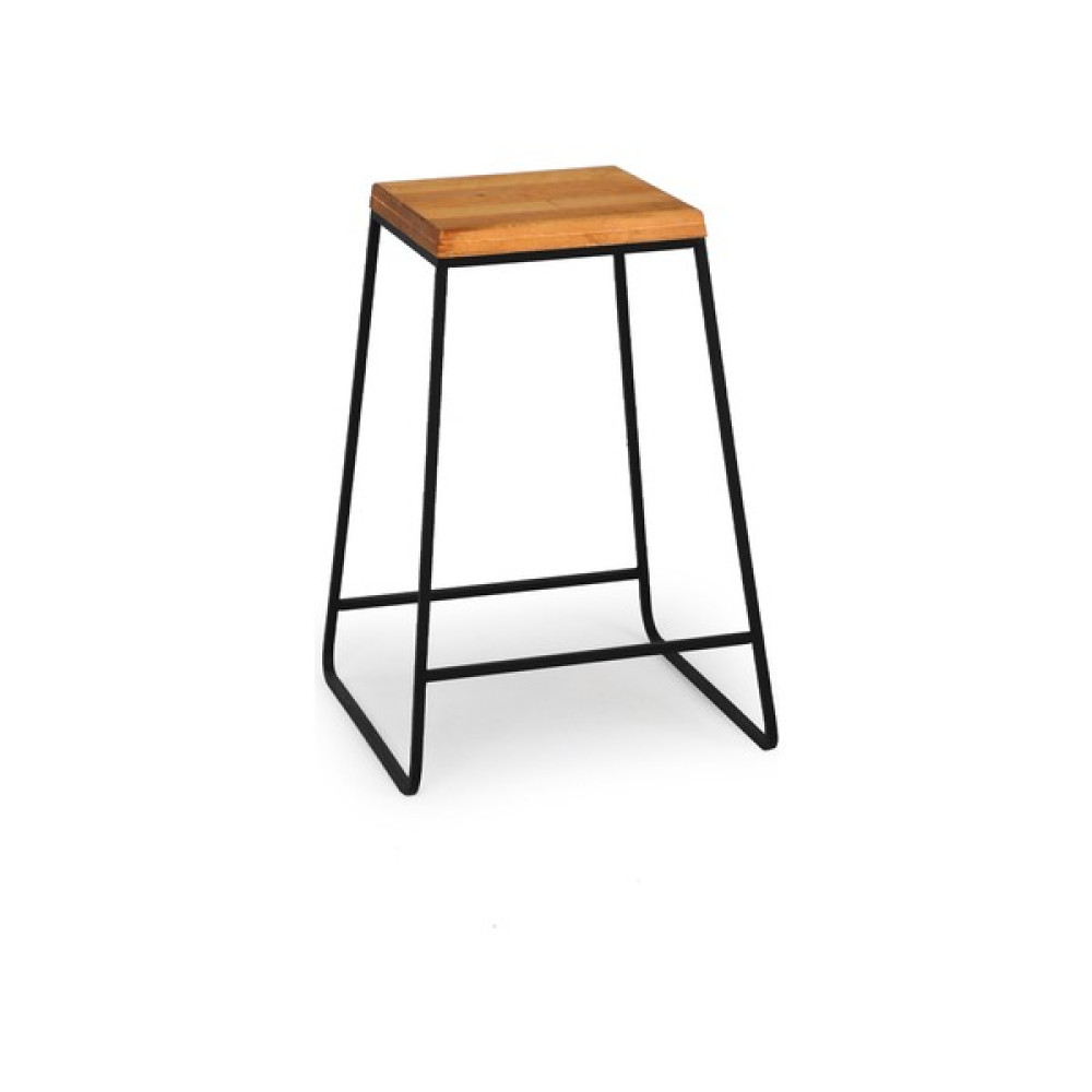 Flora Wood Exclusive Doğal Ahşap Kare Bar Taburesi 72CM - Kahverengi Masa - Sandalye & Tabure Fiyatı