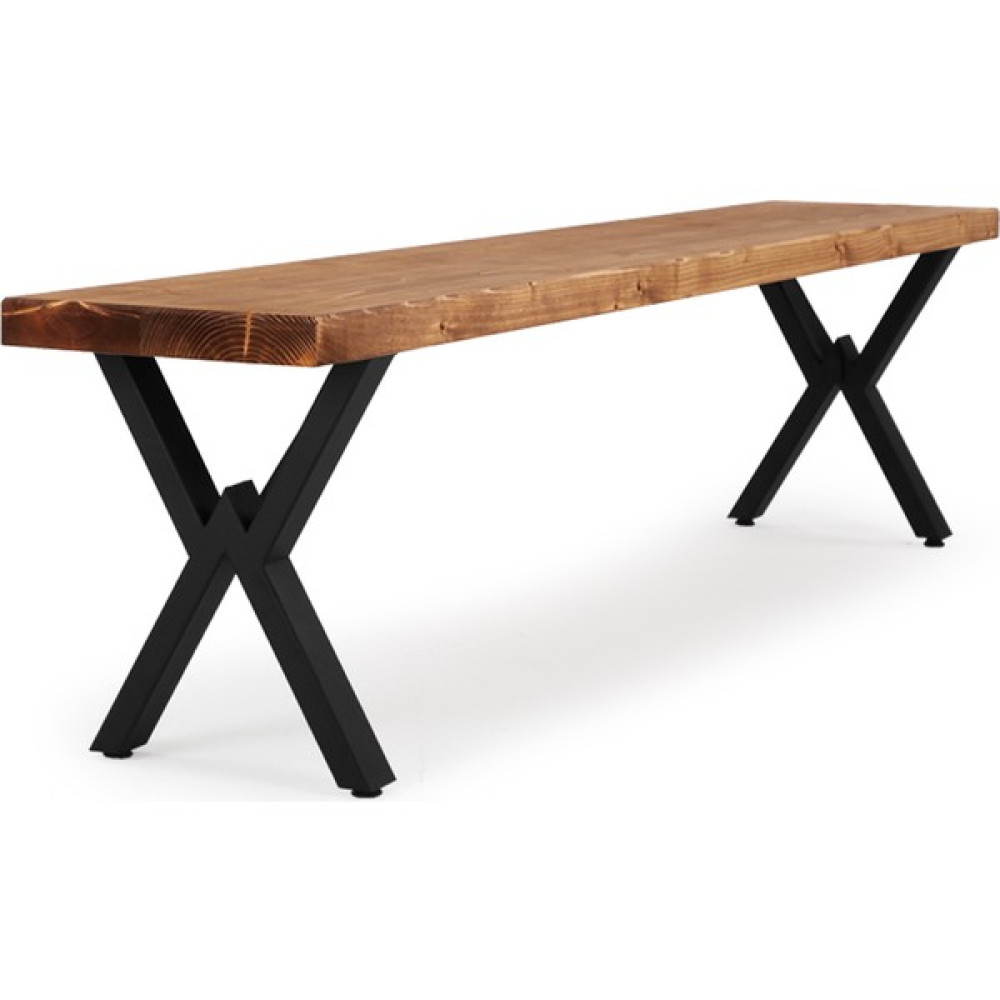 Flora Wood Exclusive Doğal Ladin Ahşap Kütük Ağaç Bench Bank 180X30 - Kahverengi Puf Fiyatı