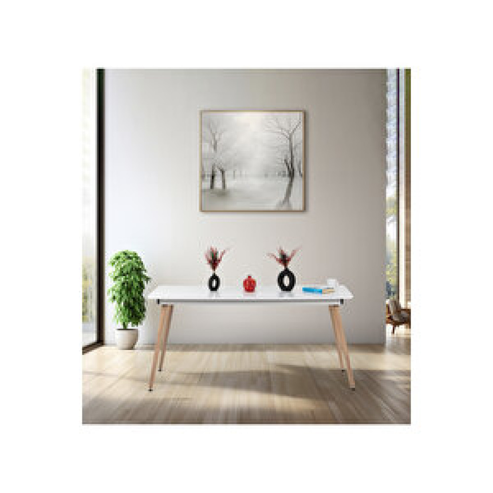Floradesign Bistro 120x77 Cm / Dikdörtgen Mutfak Masası / Mutfak Yemek Masası / Dikdörtgen Masa / Beyaz Yemek & Mutfak Masası Fiyatı