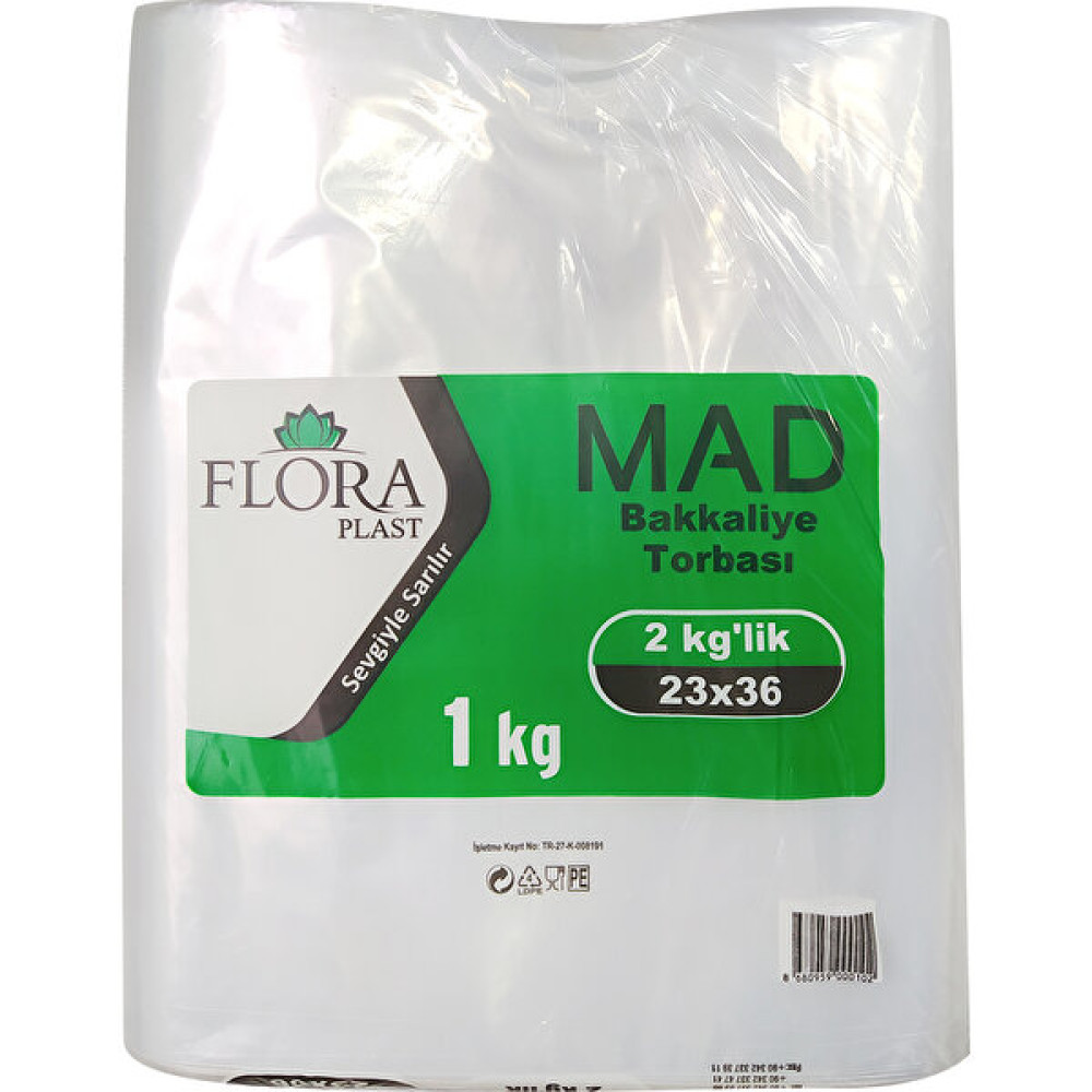 Floraplast Naylon Torba Bakkaliye Torbası 23 x 36 cm 2 kg Mutfak Sarf Malzemeleri Fiyatı