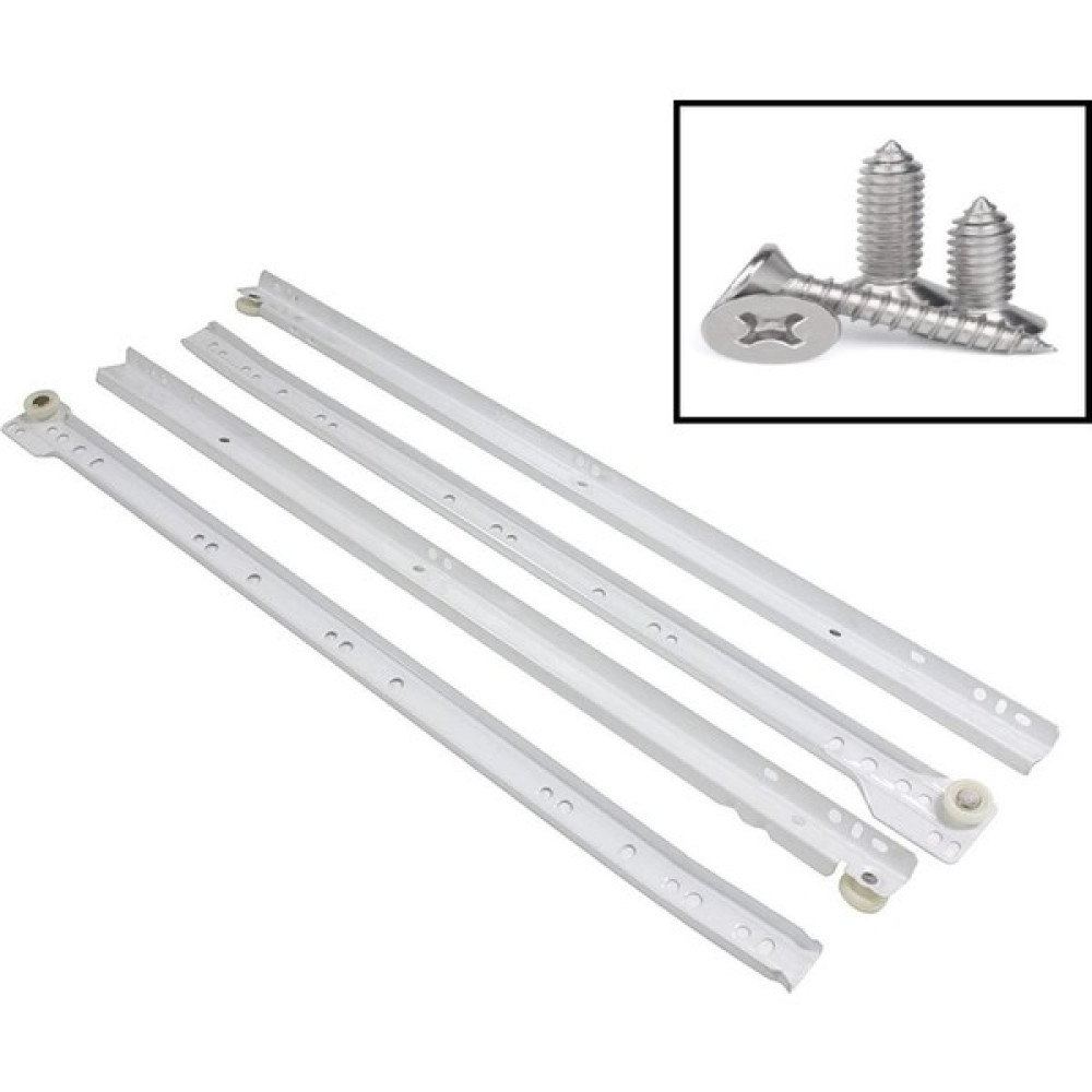 Flore Beyaz Klasik Ray 1 Çekmecelik (Takım) 45 cm - Mobilya Hırdavatı Oto Boyaları Fiyatı