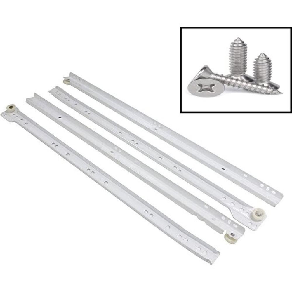 Flore Beyaz Klasik Ray 1 Çekmecelik (Takım) 50 cm - Mobilya Hırdavatı Nalburiye & Hırdavat Fiyatı