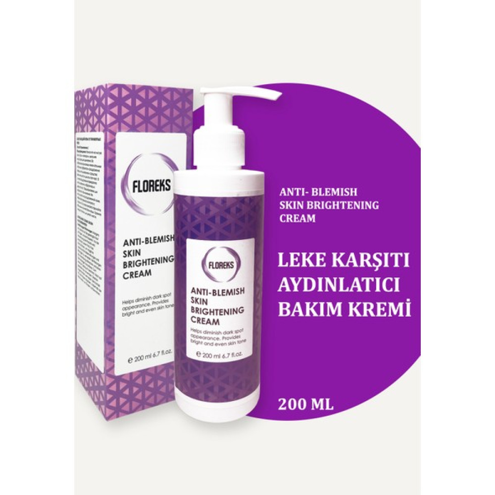 Floreks Leke Karşıtı Cilt Beyazlatıcı Bakım Kremi Antı- Blemısh Skın Brıghtenıng 200ML Nemlendiriciler Fiyatı