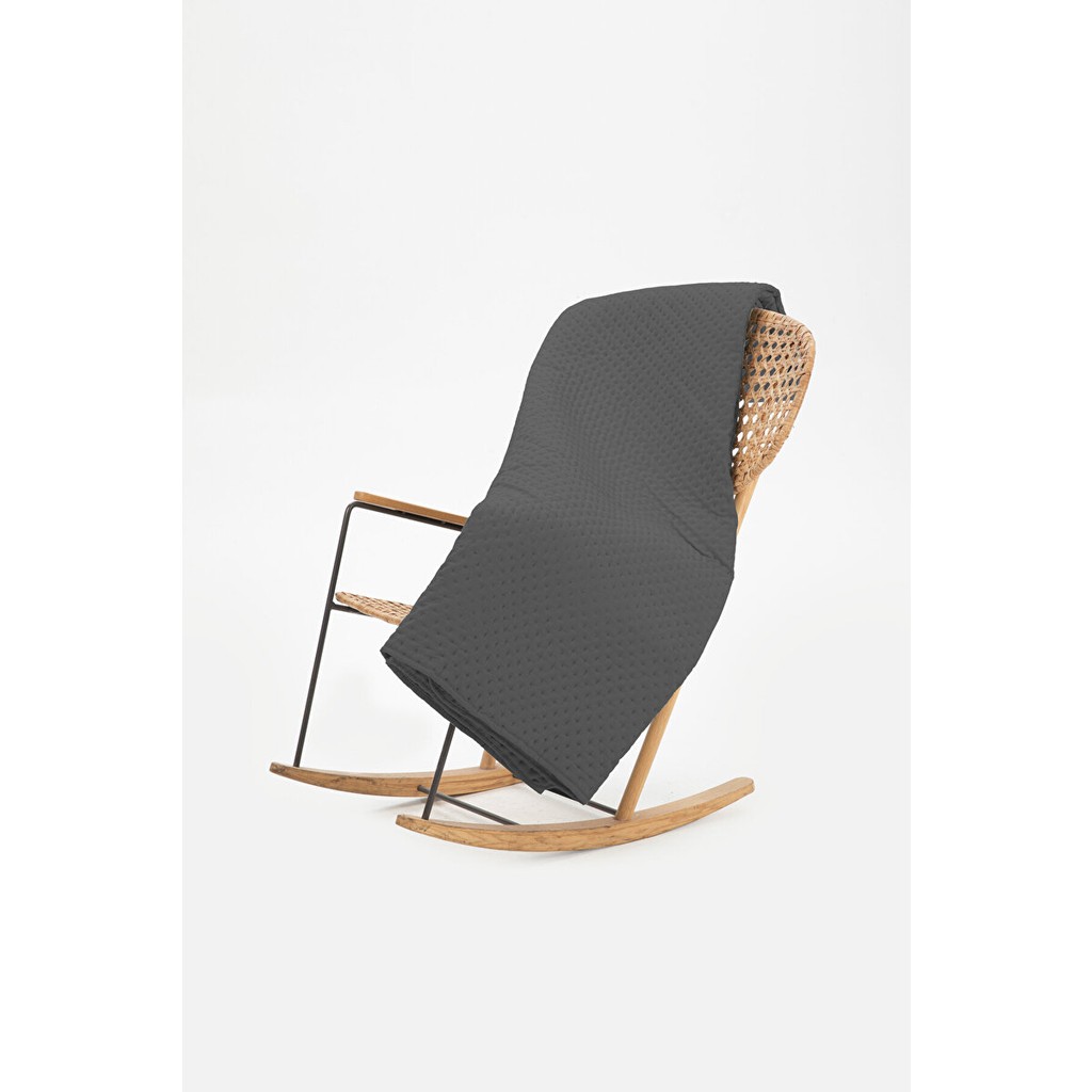Floretta Blanco Çift Kişilik Yatak Örtüsü 230X250 - 230 x 250 cm - Antrasit Yatak Örtüsü Fiyatı
