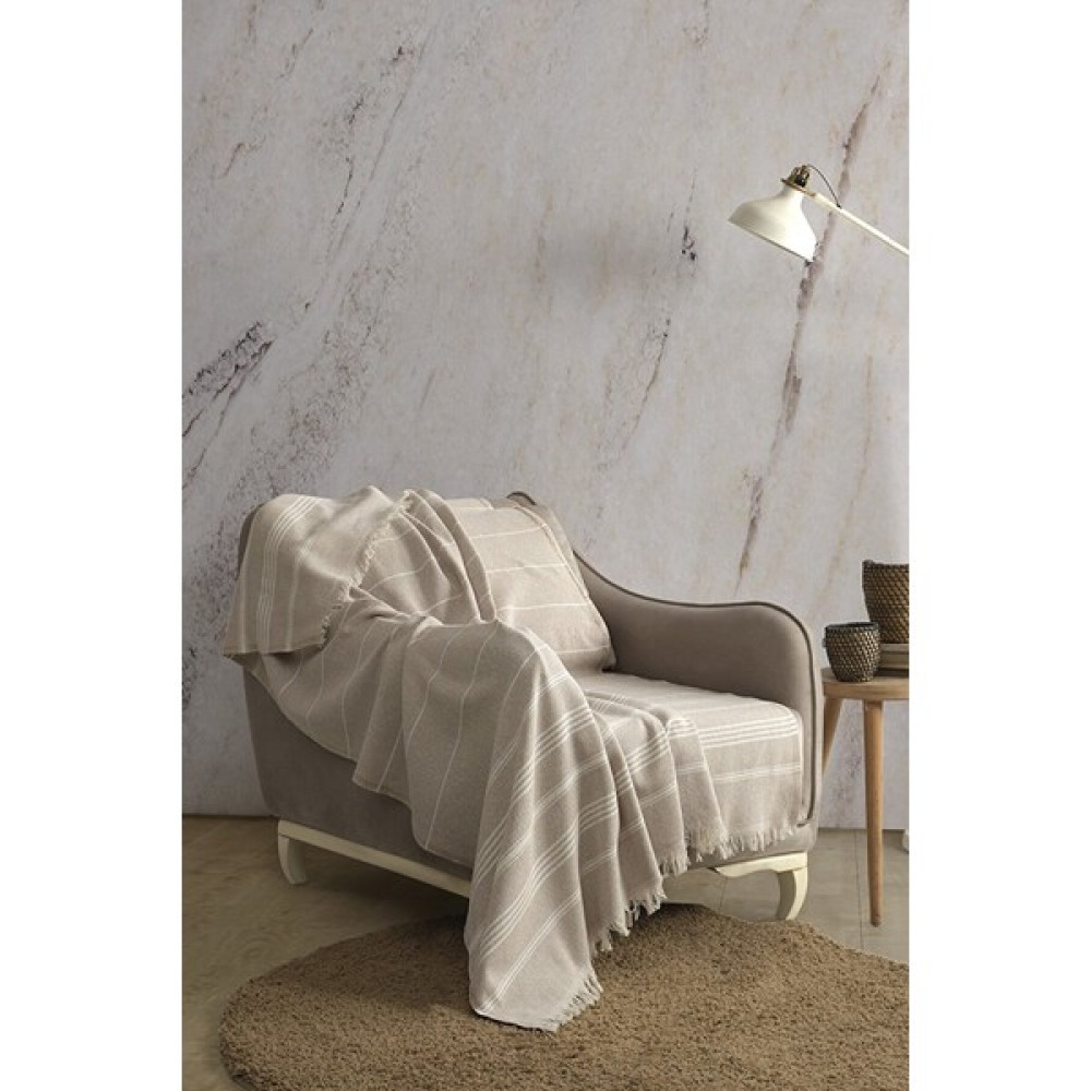 Floretta Line Koltuk Örtüsü 130X170 - 130 x 170 cm - Bej Yatak Örtüsü Fiyatı