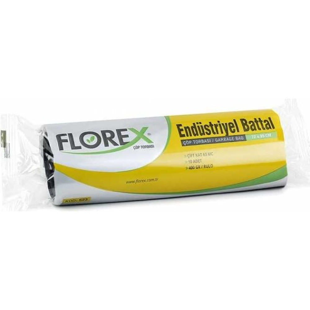 Florex Çöp Poşeti Battal Boy 72x95 400 GR 20 Rulo - 72 x 95 cm Çöp Poşetleri Fiyatı