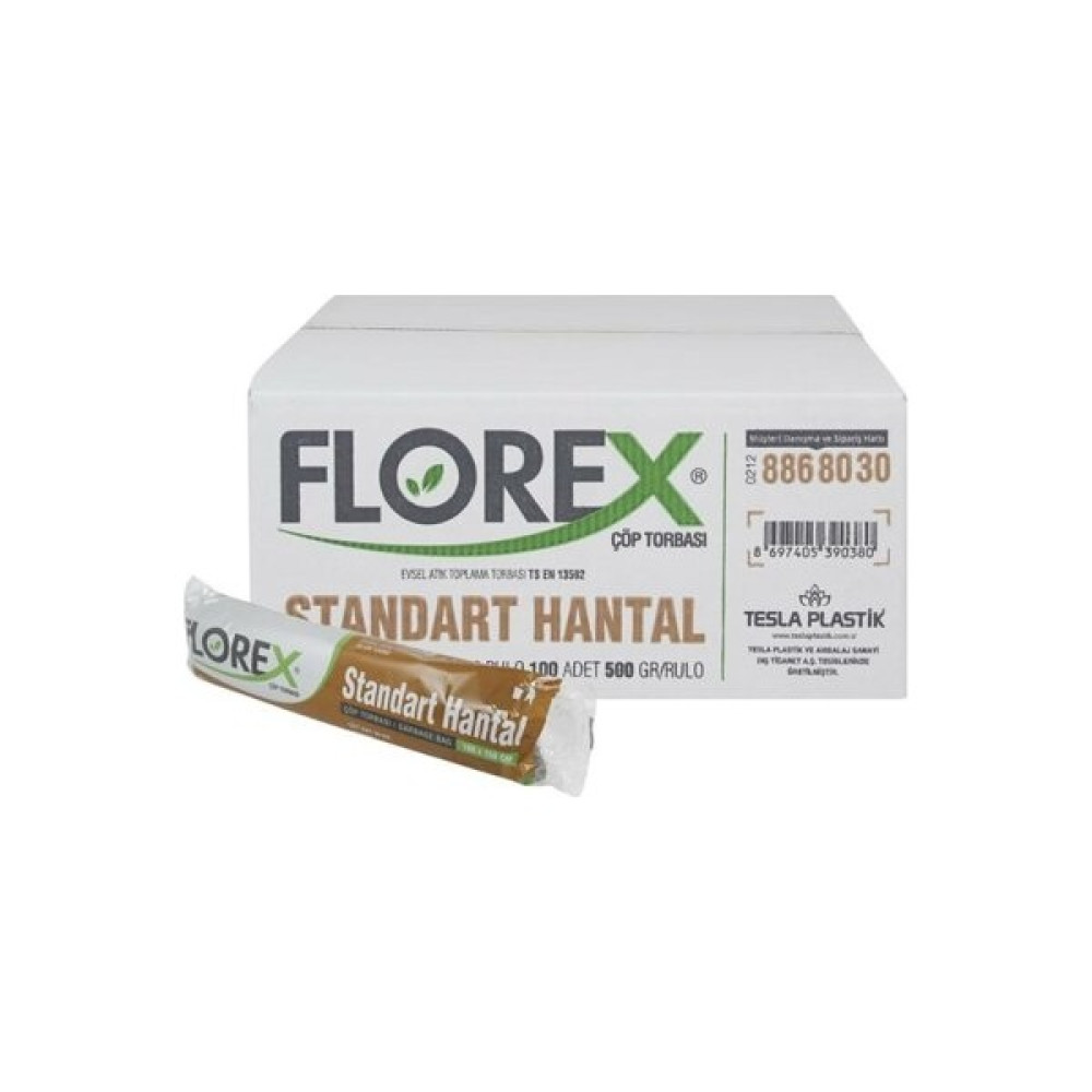 Florex Standart Hantal Boy Çöp Poşeti 500 gr 1 Koli Çöp Poşetleri Fiyatı