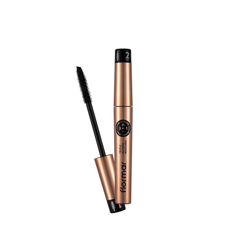 Flormar 3 Kademeli Ayarlanabilir Maskara (SİYAH) - Triple Action Mascara - 001 - Rimeller / Maskaralar Fiyatı