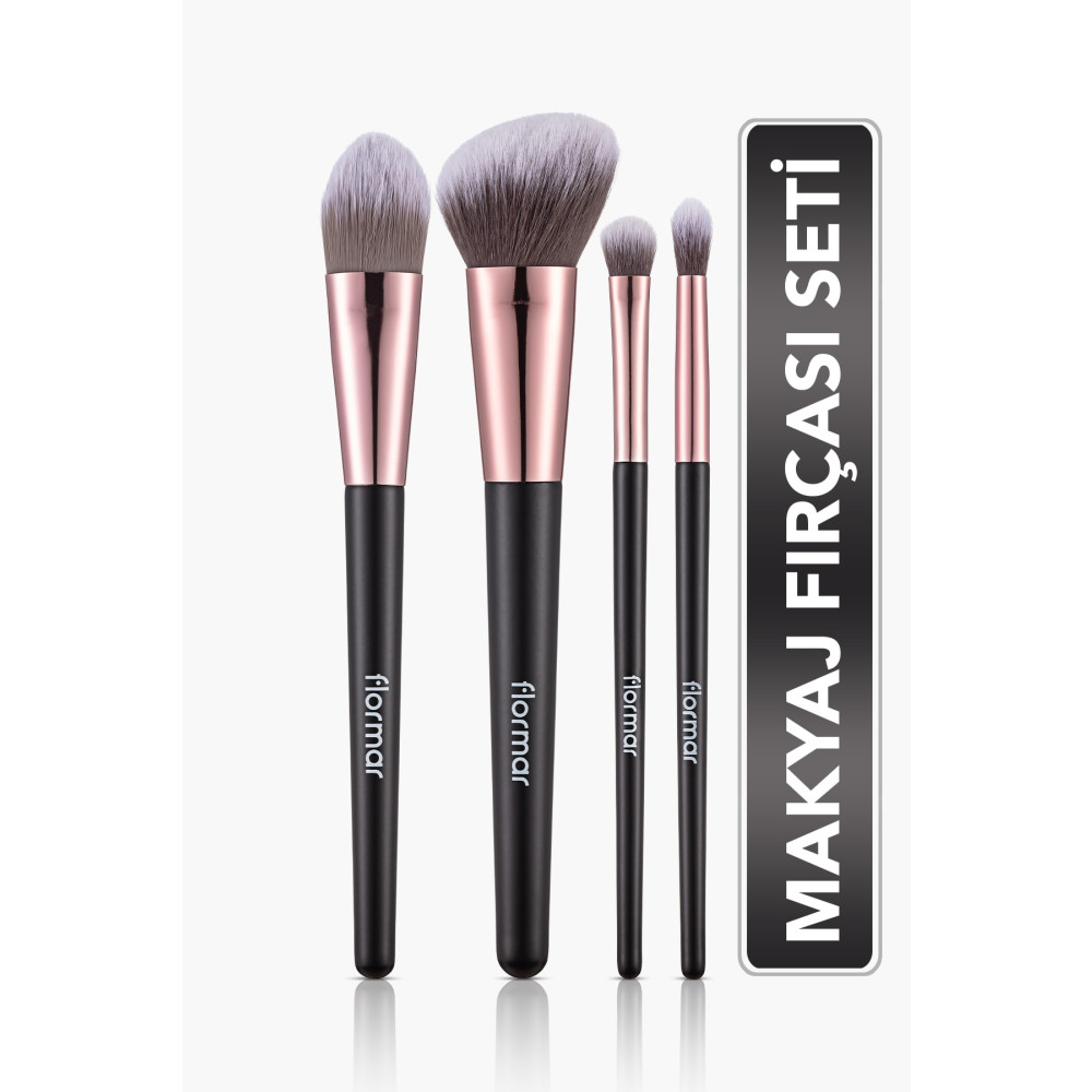 Flormar 4lü Makyaj Fırçası Seti (Allık-Fondöten-Far-Crease) - Makeup Brush Set - 012 - 8690604597772 Makyaj Fırça ve Aksesuarları Fiyatı