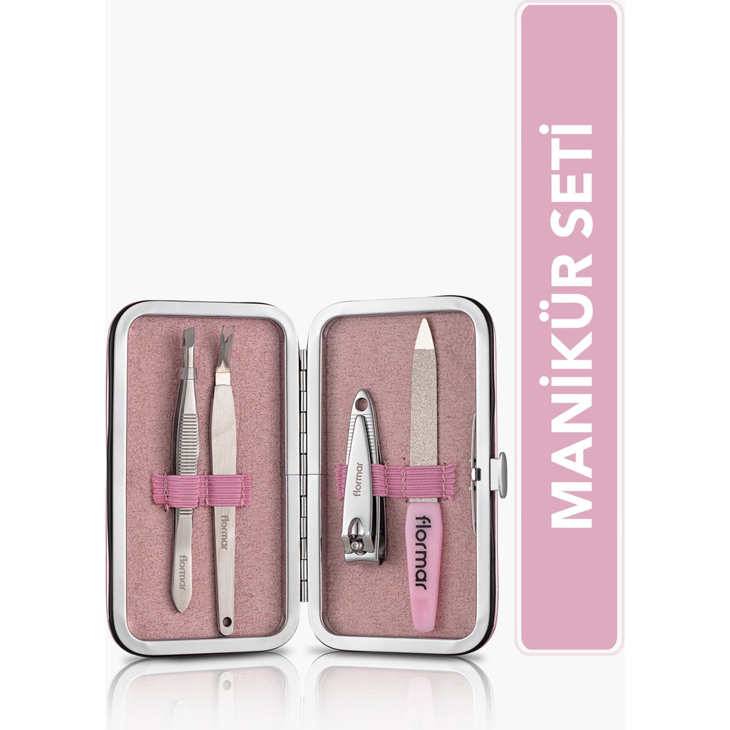 Flormar 4'lü Manikür Seti (Tırnak M.-Törpü-Tırnak Eti T.-Cımbız) - Manicure Set - 036 - 8690604598465 Manikür & Pedikür Seti Fiyatı