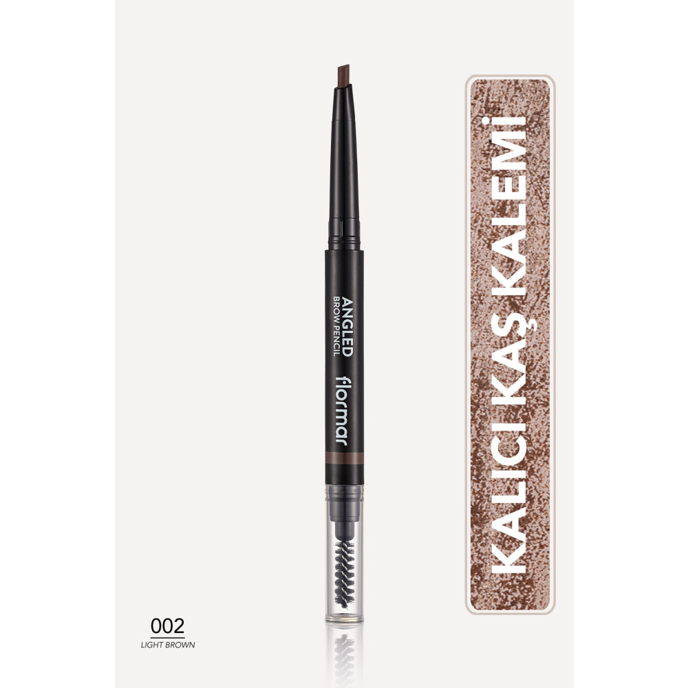 Flormar Açılı Kaş Kalemi Ve Kaş Fırçası (açık Kahve) - Angled Brow Pencil - 002 Light Brown - 8690604572045 Kaş Makyajı Fiyatı