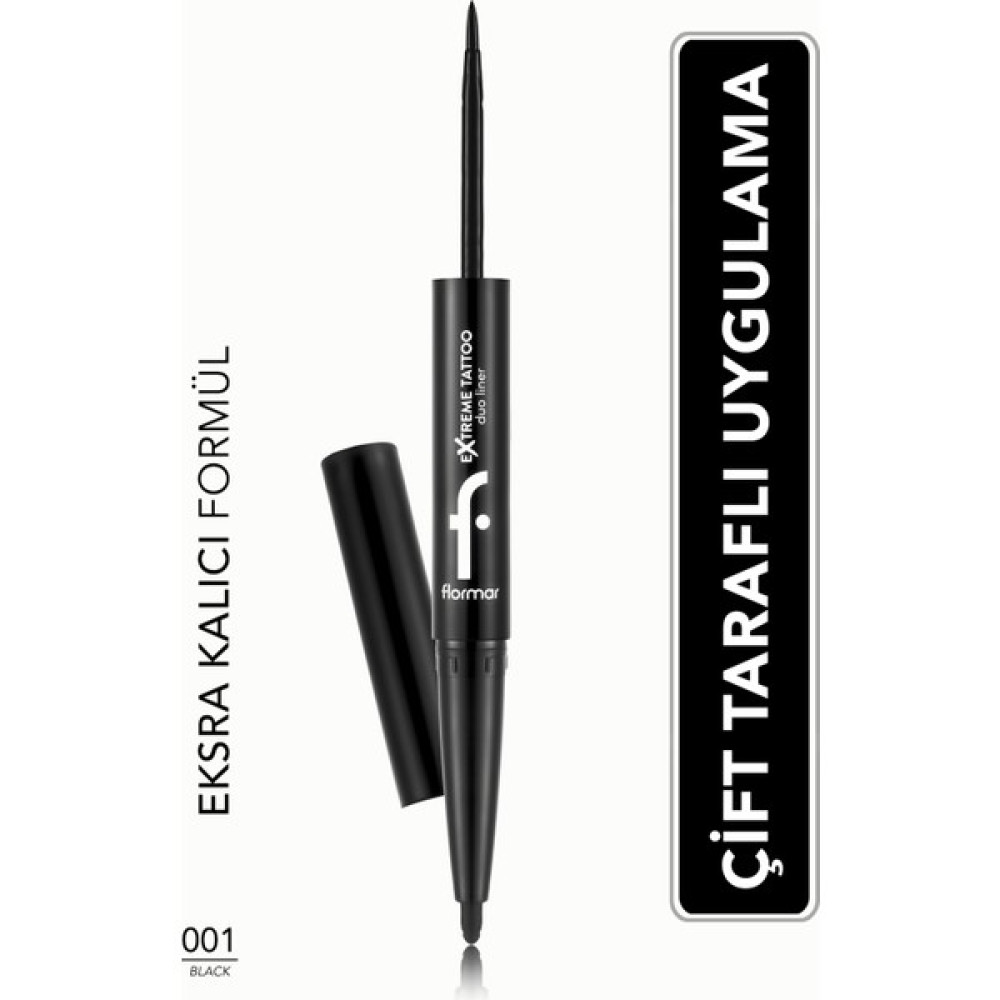 Flormar Extreme Tattoo Duo 2’si 1 Arada Keçe Uçlu Eyeliner & Jel Göz Kalemi Göz Kalemleri Fiyatı