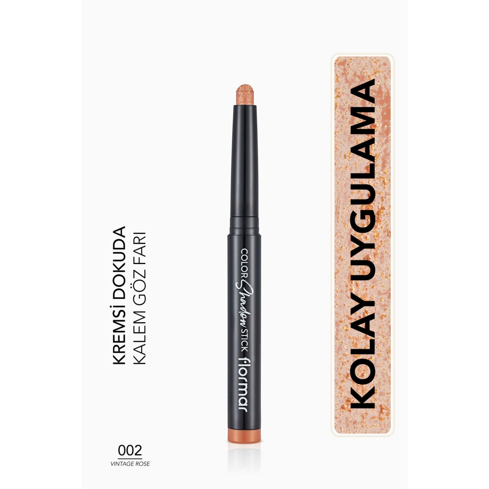 Flormar Göz Farı Ve Far Paleti - Color Shadow Stick 002 Vintage Rose 47000098-002. Göz Farı Fiyatı