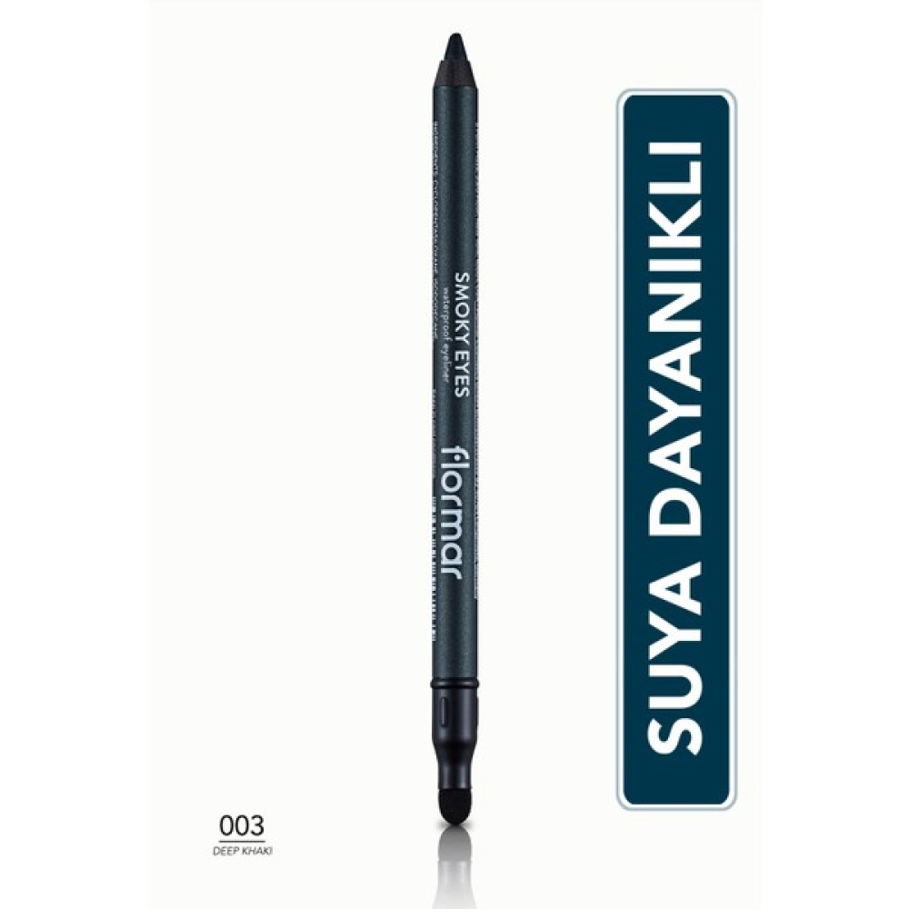 Flormar - Göz Kalemi - Smoky Eyes Waterproof Eyeliner 003 Deep Khaki 8690604547265 47000012 Eyeliner Fiyatı