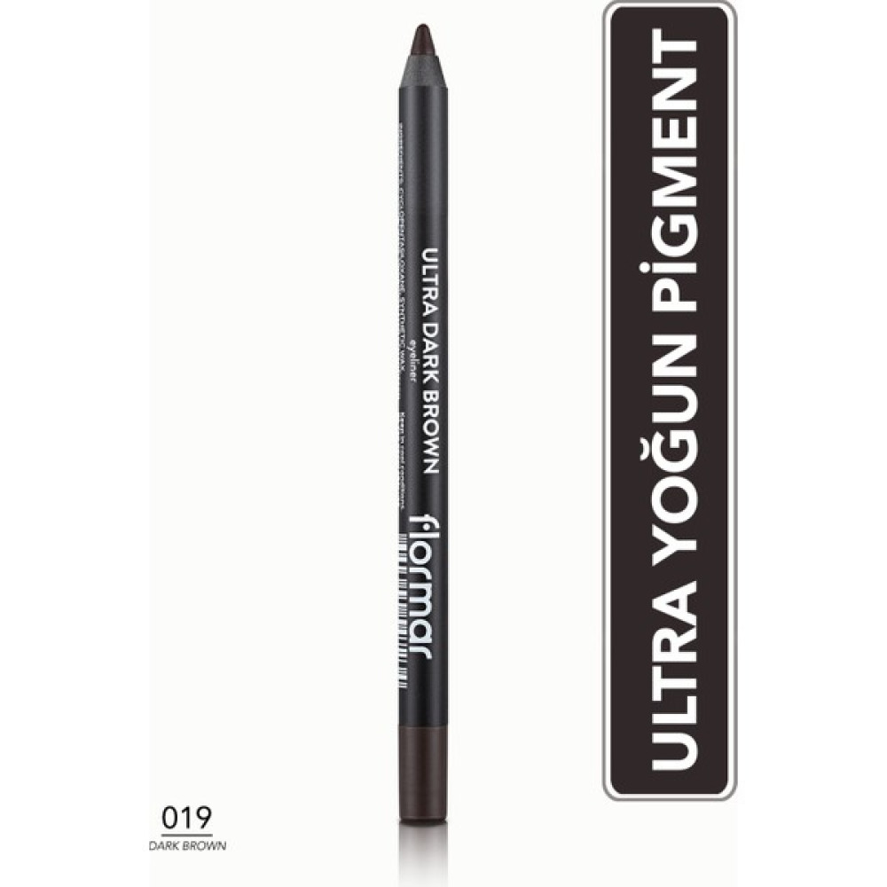 Flormar - Göz Kalemi - Ultra Eyeliner 019 Dark Brown 8690604547234 47000011 - 19 Göz Kalemleri Fiyatı