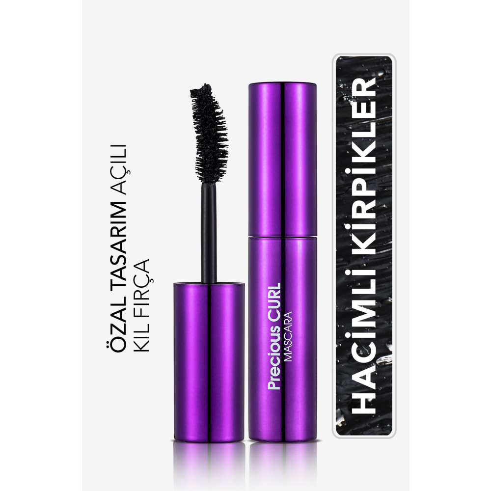 Flormar Hacim Ve Kıvrım Veren Maskara (SİYAH) - Precious Curl Mascara - Lf71 Classic - 8690604197576 Rimeller / Maskaralar Fiyatı