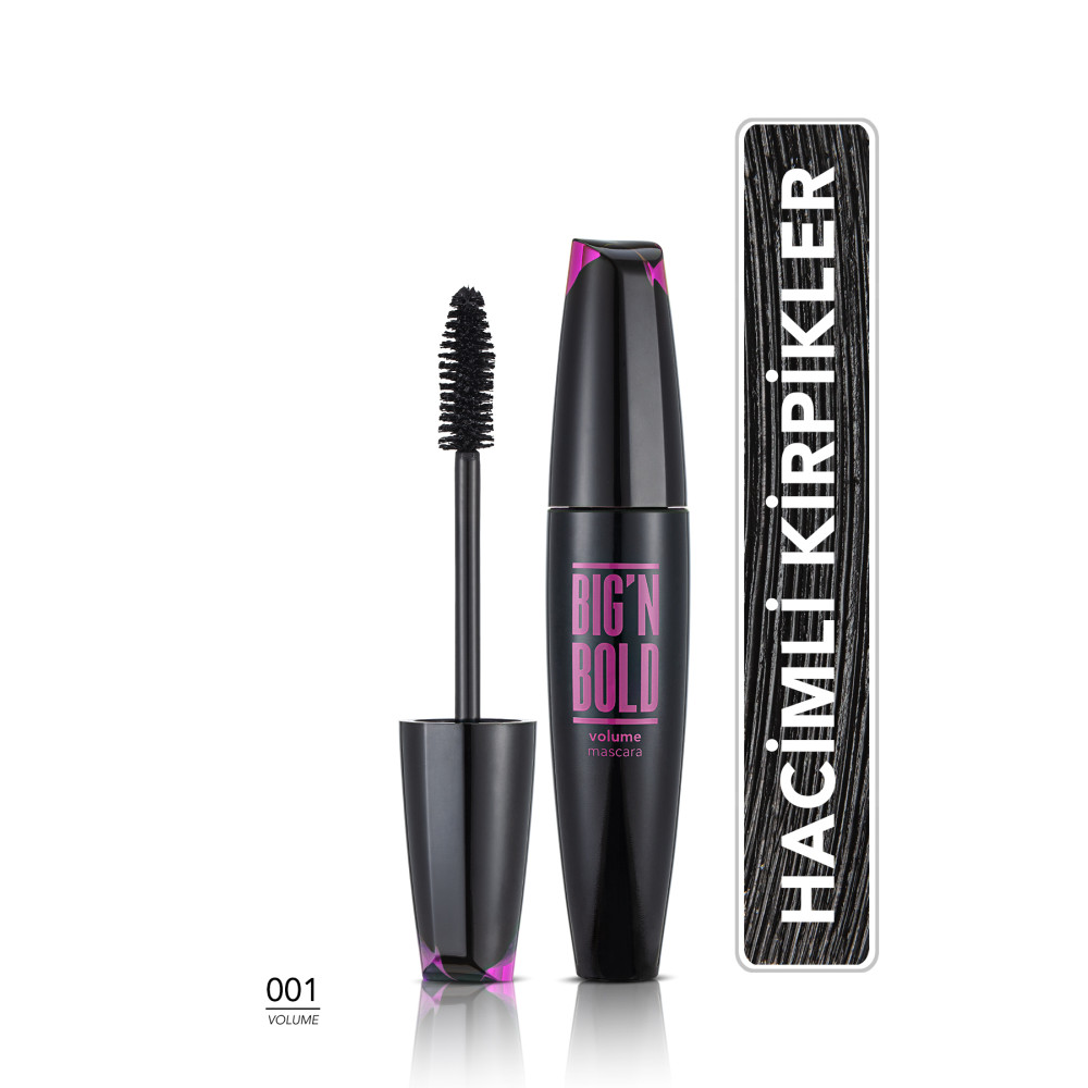 Flormar Hacim Veren Maskara (Siyah) - Big N Bold Mascara - 001 - 8682536040402 Rimeller / Maskaralar Fiyatı