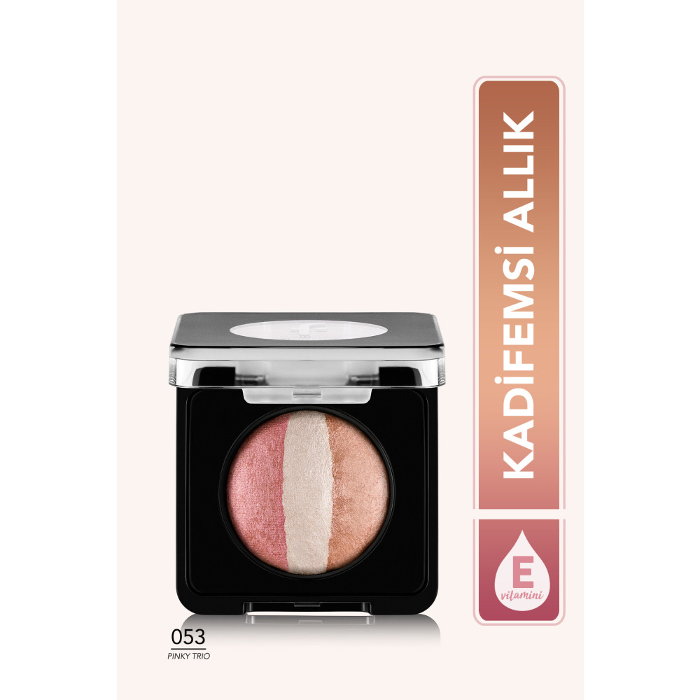 Flormar Işıltılı Fırınlanmış Allık (3lü Pembe) - Baked Blush-on - 053 Pinky Trio - 8682536051491 Allık Fiyatı
