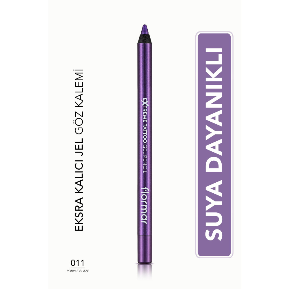 Flormar Işıltılı Kalıcı Göz Kalemi (MOR) - Extreme Tattoo Gel Pencil - 011 Purple Blaze - 8682536041188 Göz Kalemleri Fiyatı