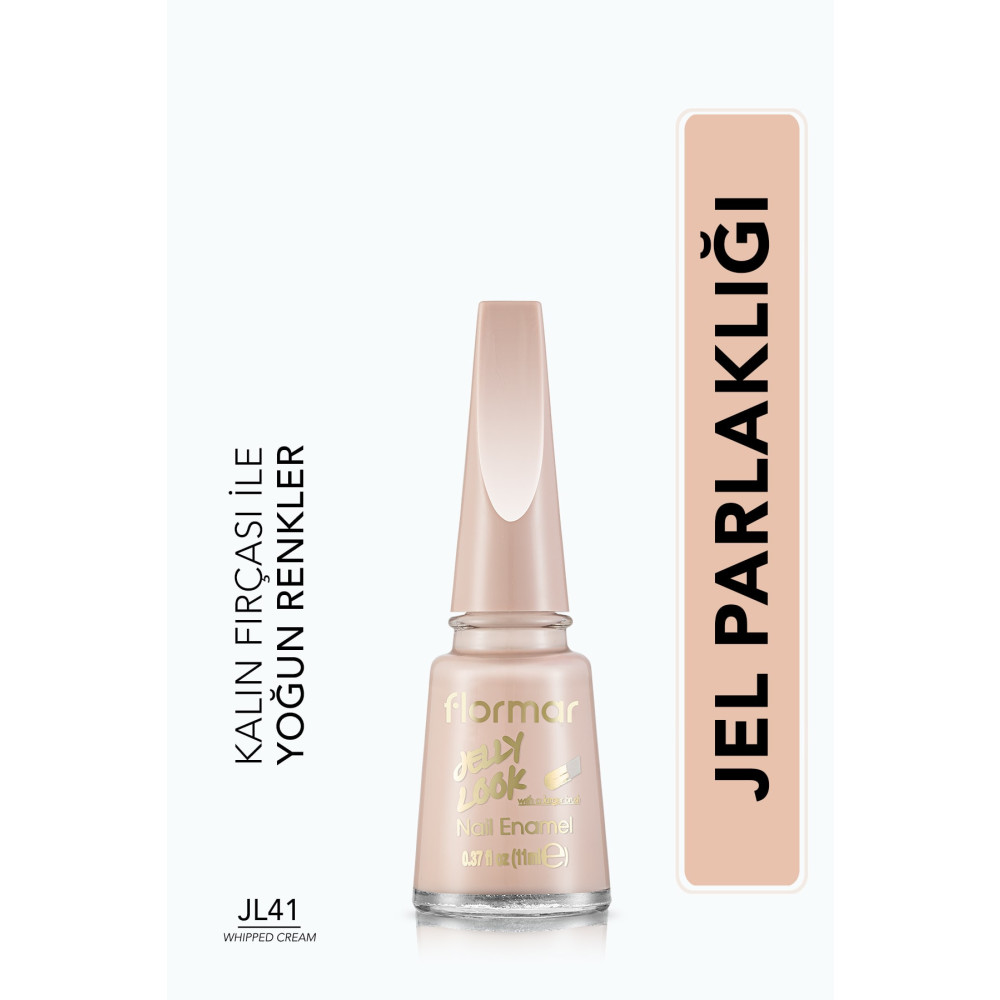 Flormar Jel Görünümlü Parlak Oje (Açık Nude) - Jelly Look Nail Enamel - JL41 WHIPPED CREAM - Oje Fiyatı