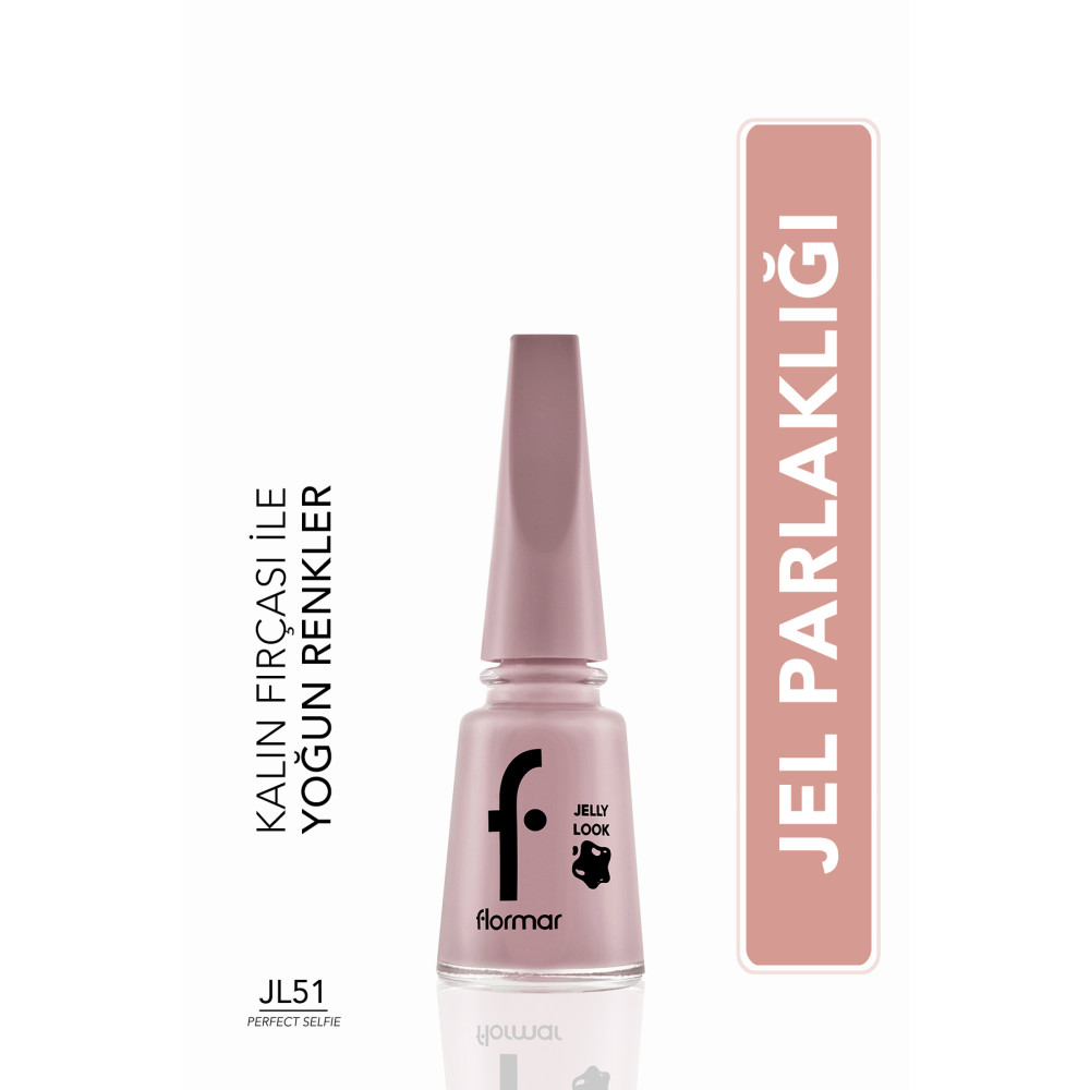 Flormar Jel Görünümlü Parlak Oje (Pembe) - Jelly Look Nail Enamel - JL51 Perfect Selfie - 8690604564194 Oje Fiyatı