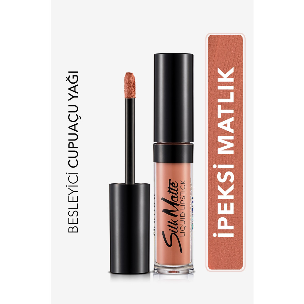Flormar Kadife Dokulu Likit Mat Ruj - Silk Matte Liquid Lipstick - 001 UNDRESSED - 8690604397273 Rujlar & Dudak Parlatıcıları Fiyatı