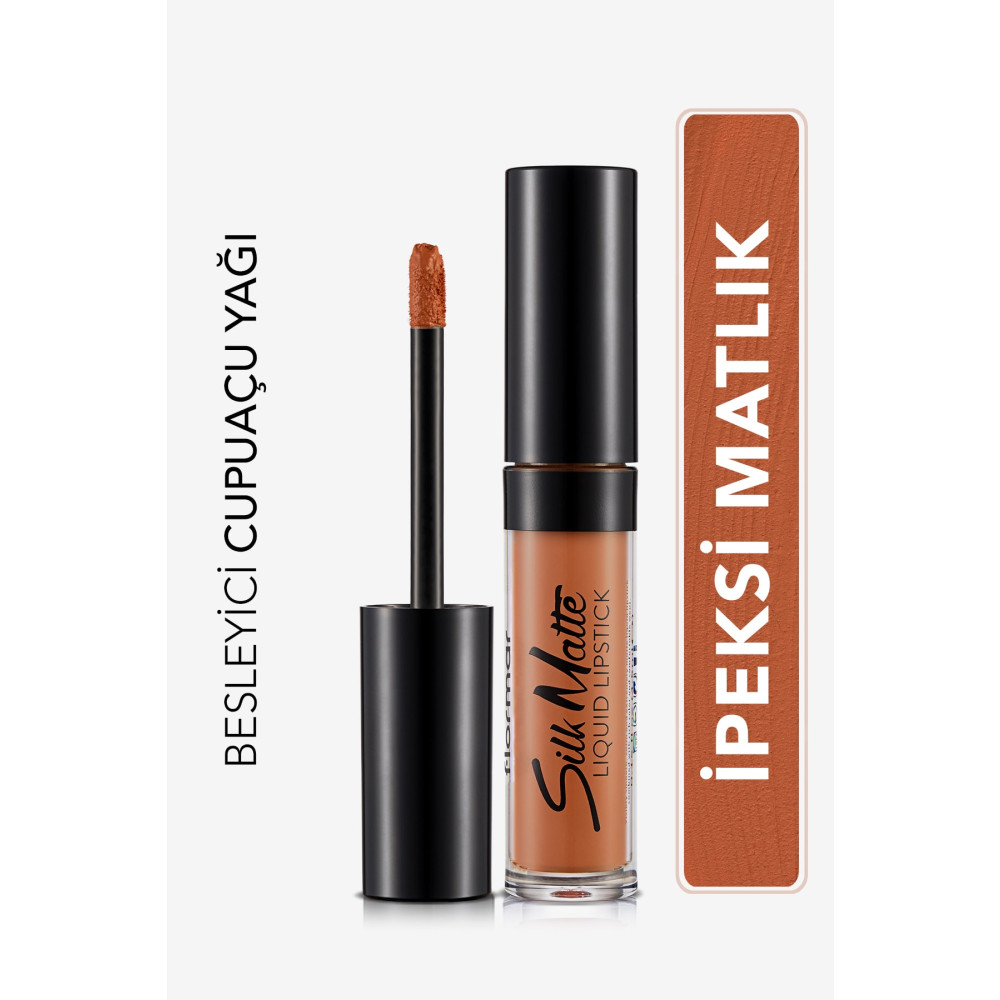 Flormar Kadife Dokulu Likit Mat Ruj - Silk Matte Liquid Lipstick - 012 TERRACOTTA - 8690604505395 Rujlar & Dudak Parlatıcıları Fiyatı