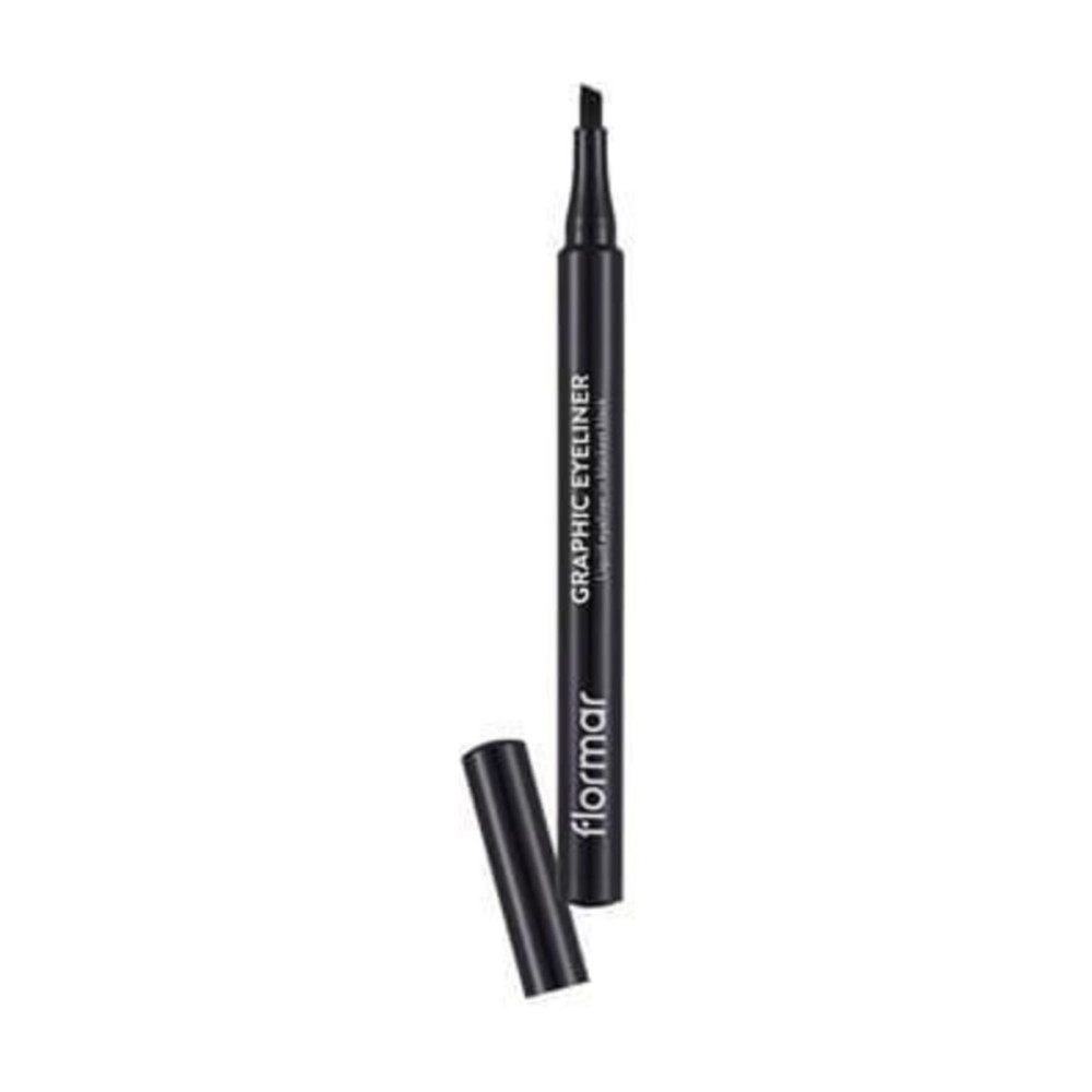 Flormar Kesik Uçlu Grafik Göz Kalemi (siyah) - Graphic Eyeliner - 001 Black - 8690604478507 Eyeliner Fiyatı