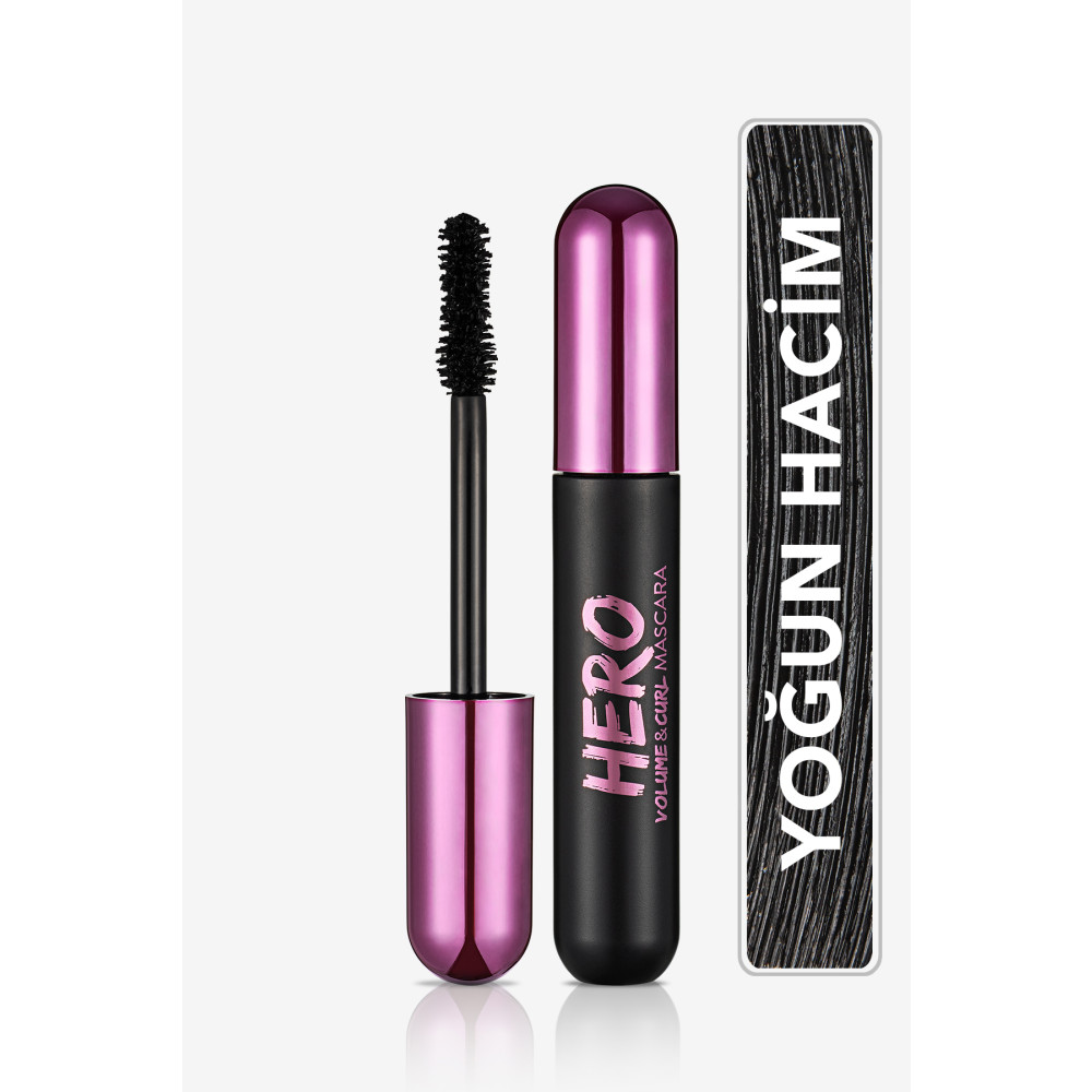 Flormar Kıvrım Ve Hacim Veren Maskara (SİYAH) - Hero Volume & Curl Mascara - 000 - 8682536022804 Rimeller / Maskaralar Fiyatı