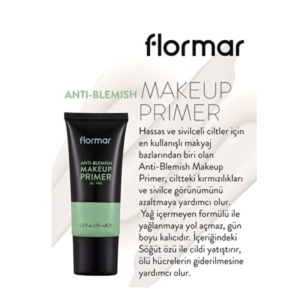 Flormar Kızarık Görünüm Önlemeye Yardımcı Makyaj Bazı-anti-blemish Make Up Primer-000-8690604534692 Makyaj Ürünleri Fiyatı