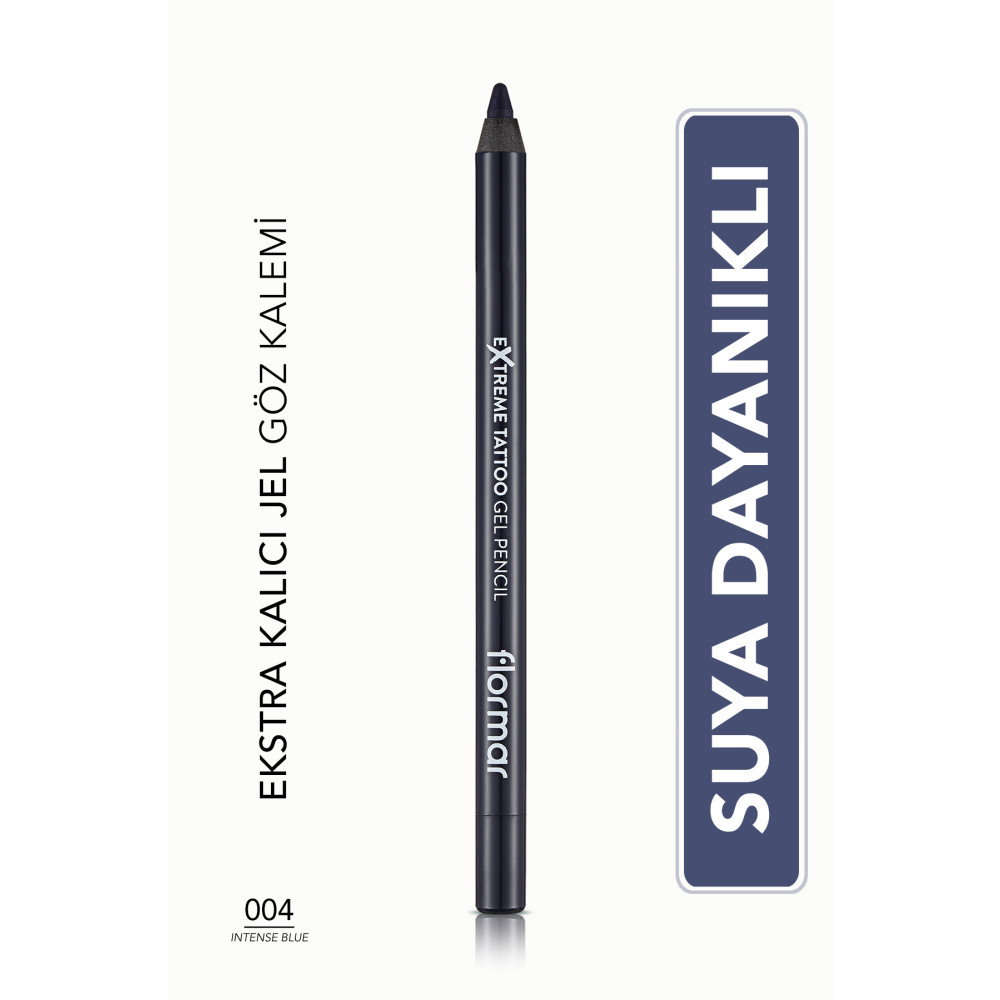 Flormar Mat Kalıcı Göz Kalemi (MAVİ) - Extreme Tattoo Gel Pencil - 004 Intense Blue - 8682536028868 Göz Kalemleri Fiyatı