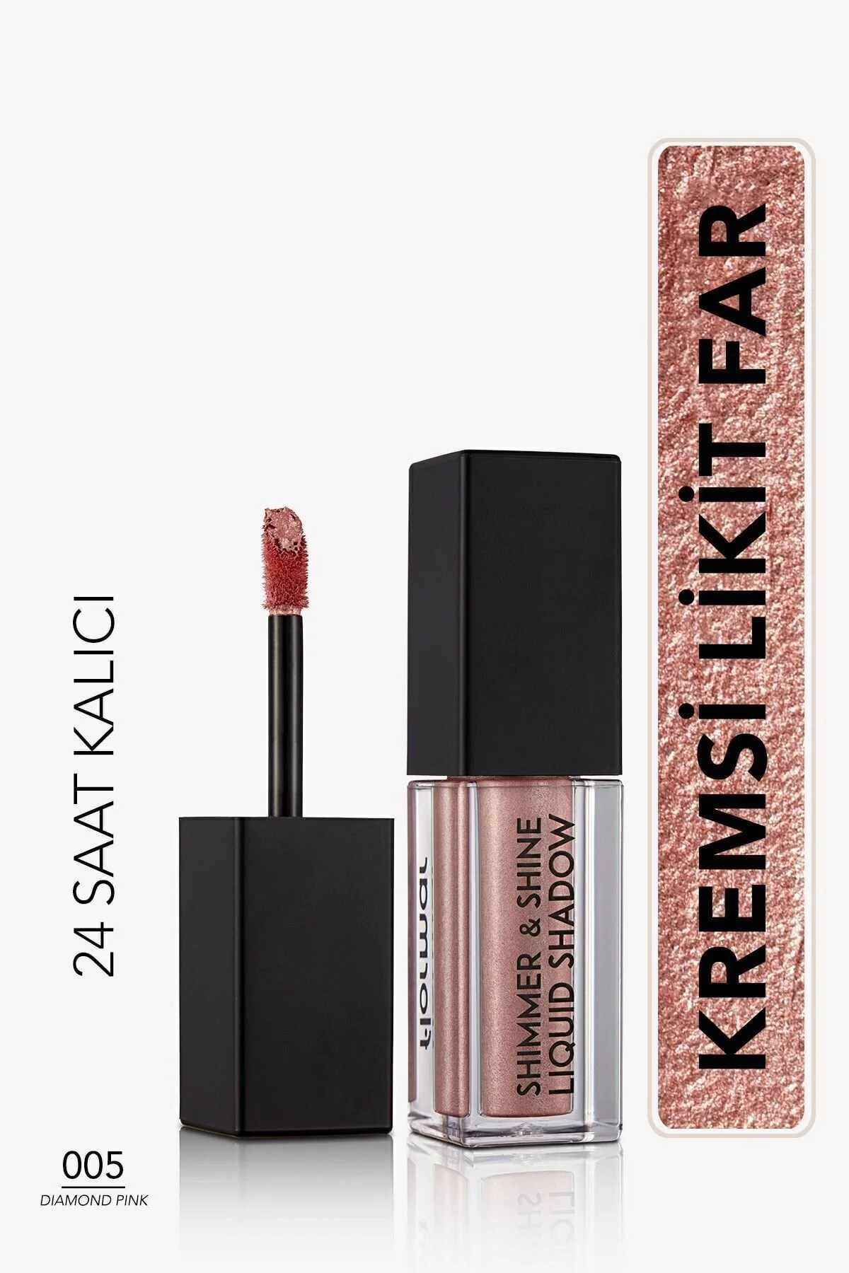 Flormar Metalik Likit Göz Farı (PEMBE) - Shimmer & Shine Liquid Shadow - 005 Diamond Pink - 8682536003131" Göz Farı Fiyatı